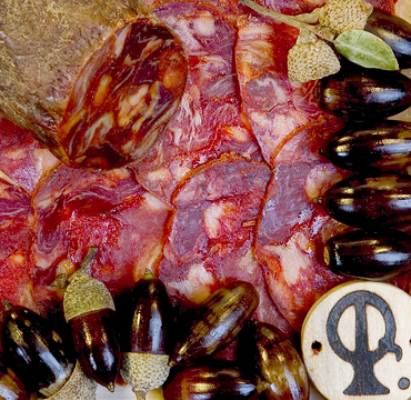 PAIS DE QUERCUS Chorizo Ib�rico Bellota cular 6@ �/kg