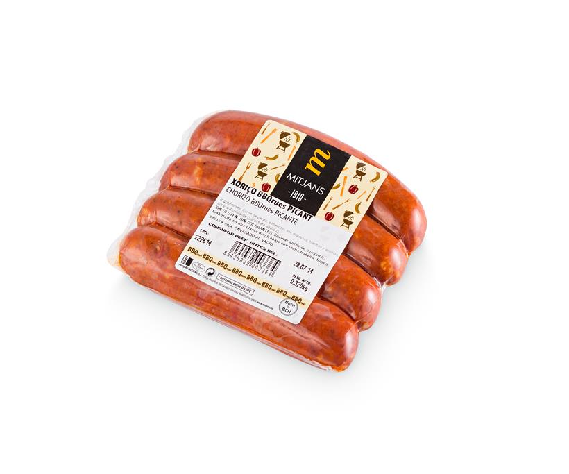 MITJANS Paprikabratwurst Chorizo Katalan 4er Pack