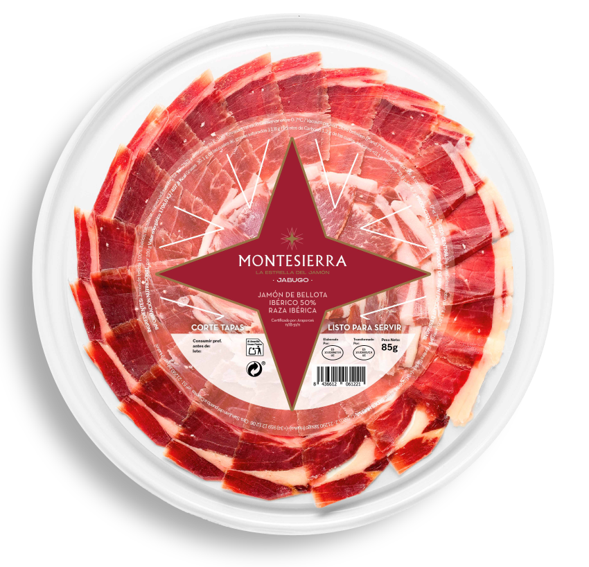 MONTESIERRA Jam�n Ib�rico 50% Bellota 85g hand.